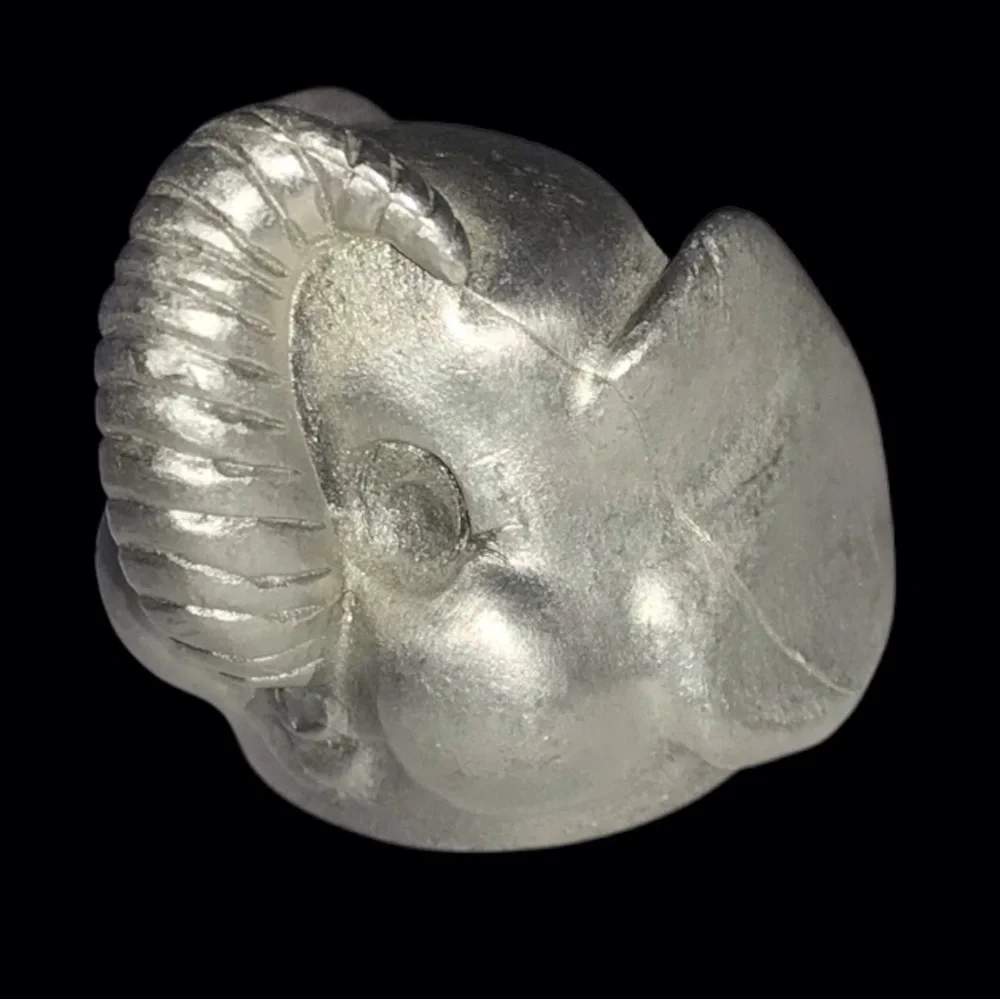 Vintage Decorative Pewter Elephant Head Thimbles